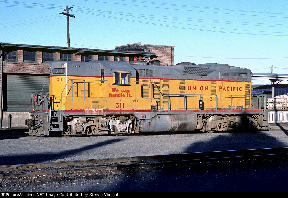 Union Pacific GP9 #311 that UP installed a turbo.